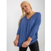 Modrá voľná blúzka