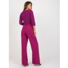 Fuchsiové elegantné široké nohavice