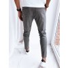 Sivo-biele pánske pruhované ležérne nohavice