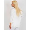 Smotanová voľná blúzka s 3/4 rukávom