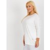 Smotanová voľná blúzka s 3/4 rukávom
