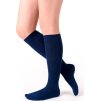 Tmavomodré dámske hladké podkolienky Art. 072
