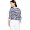 Blúzka v námorníckom štýle - prúžky K204 Navy (Veľkosť L)
