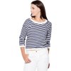 Blúzka v námorníckom štýle - prúžky K204 Navy (Veľkosť L)