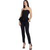 Dámsky set peplum top + nohavice M606 Black