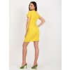 Žlté minišaty s kvetinou