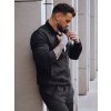 Čierna pánska teplákovka s mikinou na zips