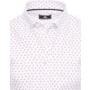 Biela pánska vzorovaná košeľa s krátkym rukávom