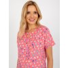 Blúzka s koralovou potlačou