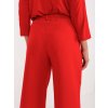 Červené elegantné široké nohavice