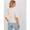 Svetloružová blúzka s čipkou