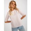 Svetloružová blúzka s čipkou
