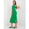 Zelené priliehavé midi šaty