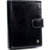Rovicky Čierna kožená pánska peňaženka L175