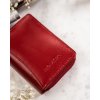 Rovicky Červená dámska kožená malá peňaženka V154