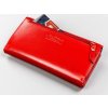 Peterson Elegantná červená kožená dámska peňaženka Y170