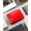 Peterson Červená stredná dámska kožená peňaženka Y169