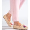 Béžové boho semišové mokasíny so strapcami Shelvt