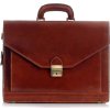 Pánska hnedá kožená aktovka MARTINO