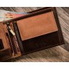 Peterson hnedá kožená peňaženka W029
