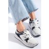 Dámske bielo-čierne sneakersy Shelovet