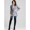 Dámsky krátky sivý kabát