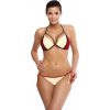 Bordó-svetložlté bikiny Lara Vanilla-Coccinella