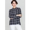 Dámska čierna károvaná košeľa