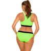Svetlozelené bikiny s čiernym pruhom Tuen