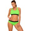Svetlozelené bikiny s čiernym pruhom Tuen