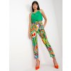 Zeleno-farebné vzorované nohavice