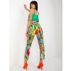 Zeleno-farebné vzorované nohavice