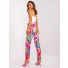 Ružovo-farebné vzorované nohavice