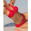Červené push-up bikiny Amina (Veľkosť 36)