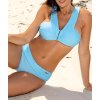 Svetlomodré push-up bikiny Amina