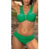 Zelené push-up bikiny Amina