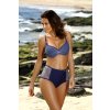 Tmavomodré push-up bikiny so sieťovinou Martha Blu Scuro