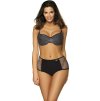 Čierne push-up bikiny so sieťovinou Martha Nero