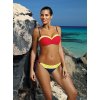 Modro-červené bikiny so žltým pruhom Felicia Blu Assoluto-Anaranjado