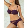Tmavofialové bikiny s prestrihmi Amiri