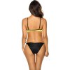 Žlto-čierne bikiny s čipkou Malaga-35