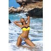 Žlté bikiny s kvetinovým spodkom Claudia Primula