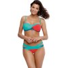 Červeno-modré barevné push-up bikiny Selena Martinica-Semifredo-Peacock