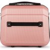 Solier Ružový cestovný kozmetický kufor ELEGANT