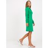 Zelené šaty košeľového typu