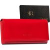 Rovicky Hladká červená kožená peňaženka V192