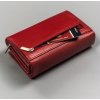 Peterson Červená hladká kožená peňaženka Y317
