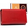 Peterson Červená hladká kožená peňaženka Y317