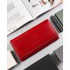 Cavaldi Červená hladká kožená peňaženka M523