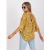 (Veľ. M) Žltá dámska kvetinová blúzka